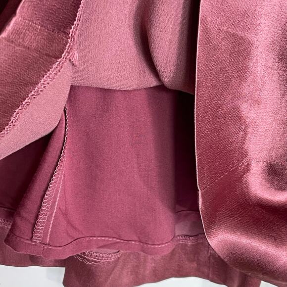 ANTHROPOLOGIE Women’s Cross-Back Satin Midi Dress size 8 - Picture 7 of 11